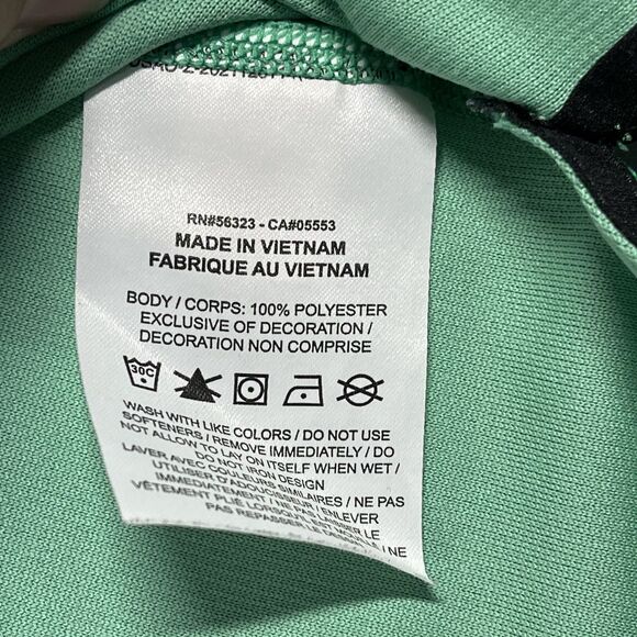 Nike Tiger Woods Polo Shirt Mens Medium Green Golf Pique Performance DR5314-324 - Picture 8 of 11